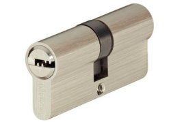 Двойной профильный цилиндр никелиров. матов. 31,5/31,5