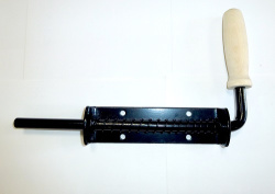 №5 Фиксатор гаражный пружинный Черный глянец ФГП-Д-300