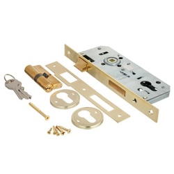 Корпус врезного замка KALE KILIT 152R-85BS45-NI-(SP,Ros)-STB