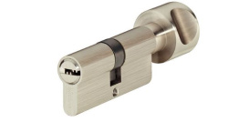 Цилиндр с вертушком латунь никель мат. 31,5/31,5