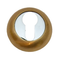 Накладка на цилиндр TRODOS ET-AL SB/CP (золото мат./хром)