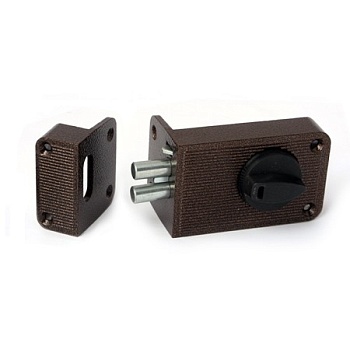 Замок накладной Зенит ЗН-1-3 черный (АНАЛОГ ЗН ИСЕТЬ) (16)