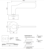 Ручки дверные Code Deco Slim H-40151-A-CRS схема