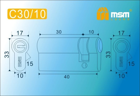 ЦМ С30/10 мм SN (Матовый никель)
