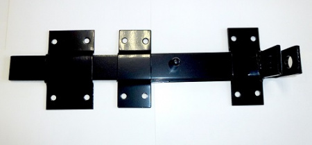 №2 Задвижка дверная Черный глянец - 300
