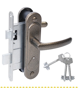 Замок врезной Абсолют ЗВ9.2-08 (Бронза)