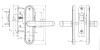 Защелка врезная Абсолют ЗЩ1-45А (Серебро)