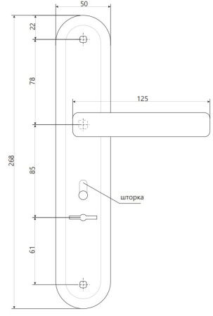Ручки на планке Apecs HP-85.0423-S-G