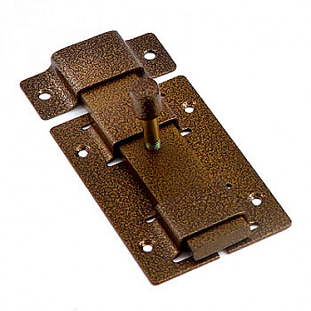 Задвижка дверная ЗД-02 пол.бронза (20) мт