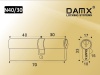 ЦМ N70 (40/30) мм DAMX SN (Матовый никель)