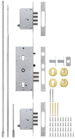 Замок врезной мультисиситемный KALE KILIT 256(Cyl, Cyl)-85+85BS63-CP-(SP)-STB