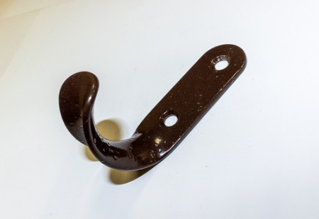 Крючок одинарный П Темный орех*200